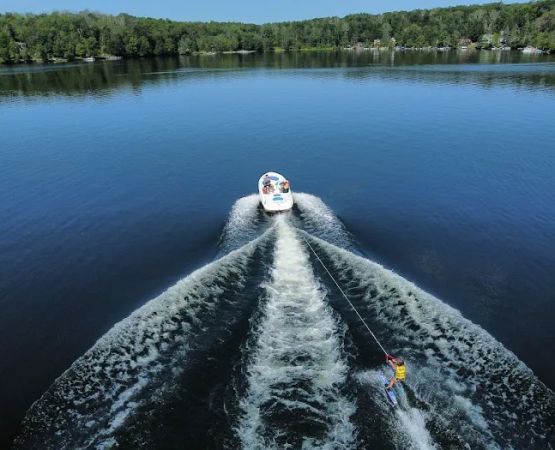 Swim, Hike & Ski: Waterfront Home in White Lake!