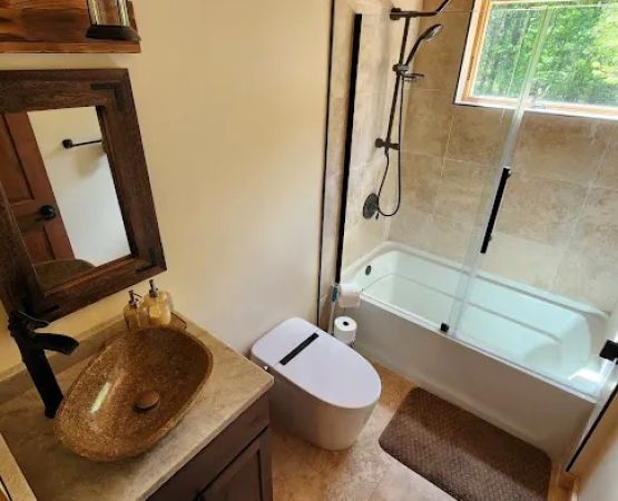 Ski, Hike & More: Spacious Log Cabin in Long Pond