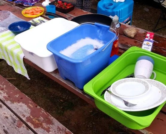 How to Clean Dishes While Camping Without Running Water