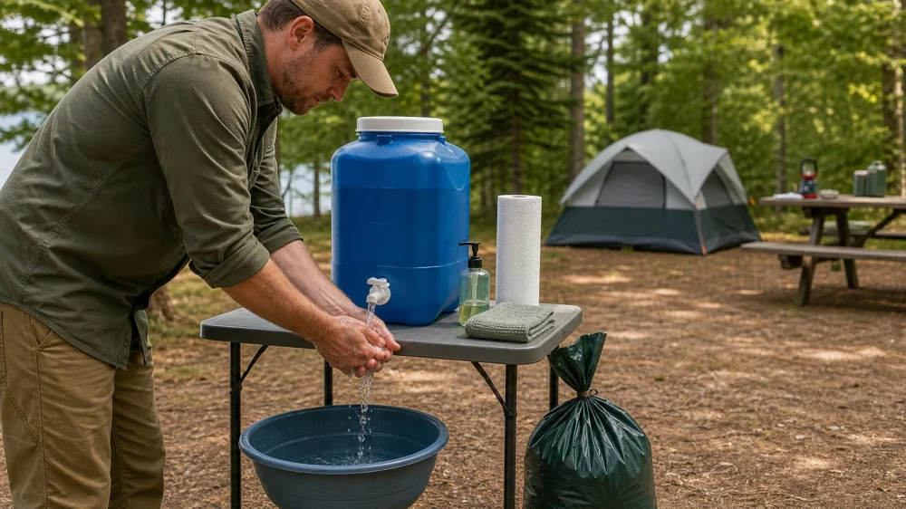 How to Set Up a Reliable Camp Handwashing Station