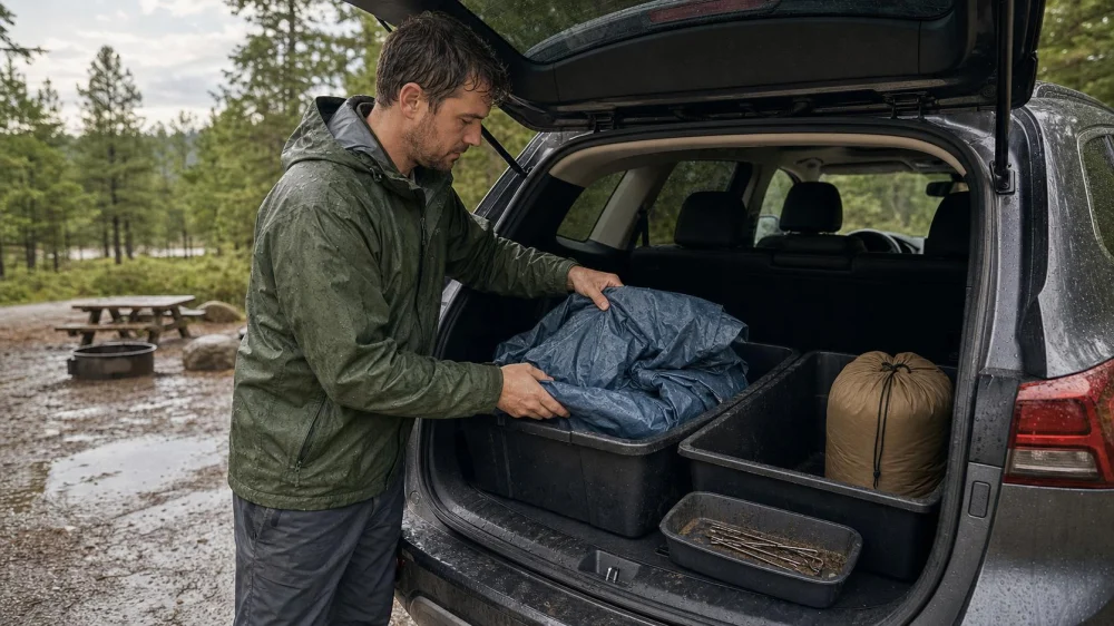 How to Pack Wet Camping Gear for the Drive Home