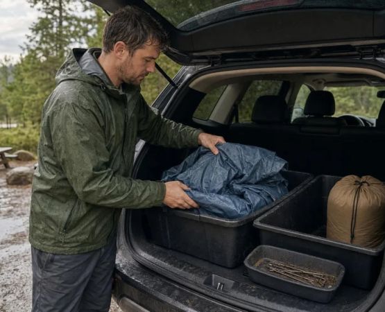 How to Pack Wet Camping Gear for the Drive Home