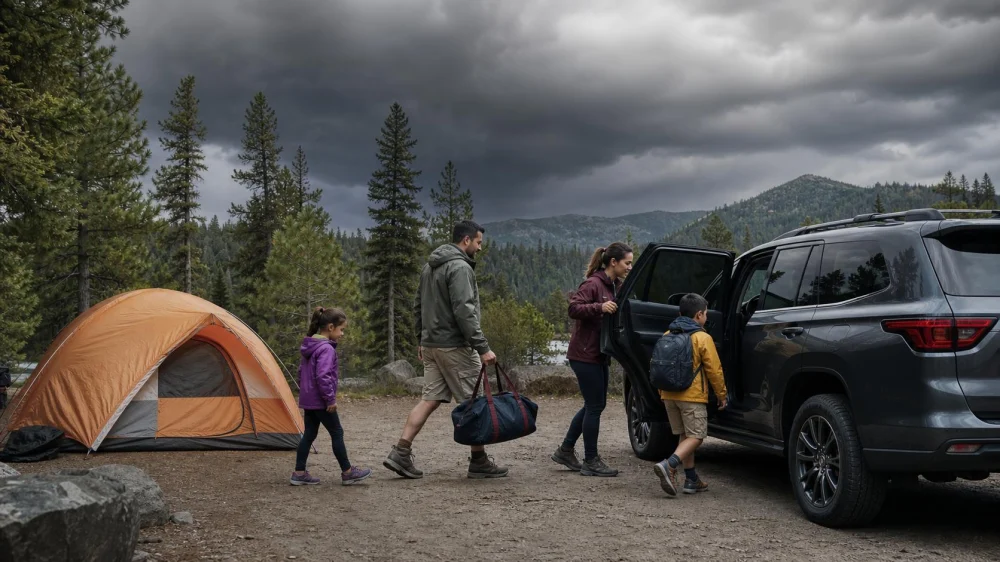 Thunder at Camp? Leave the Tent and Find Safe Shelter