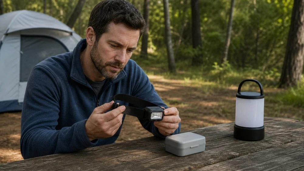 Camping Headlamp Check: Batteries, Beam, and Backup