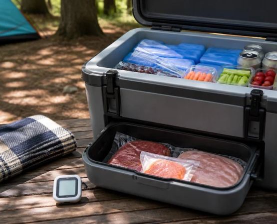 Camping Cooler Plan: Layer Ice, Separate Raw Food, and Track Time