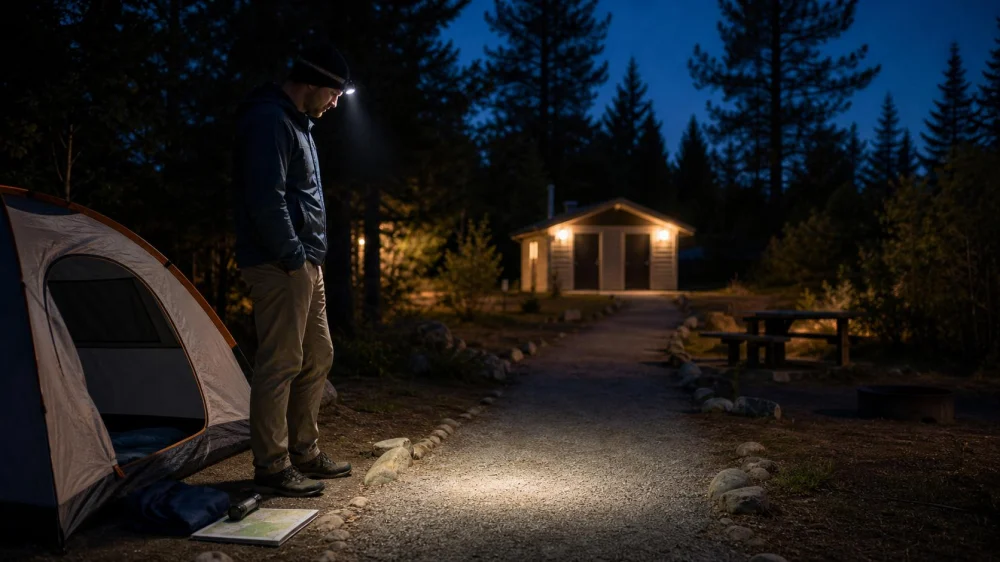 Nighttime Camp Toilet Trips: Light the Route and Stay Oriented