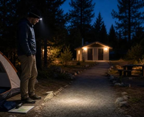 Nighttime Camp Toilet Trips: Light the Route and Stay Oriented