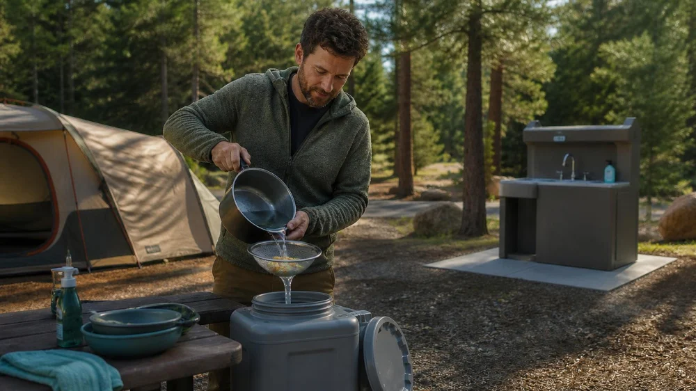 Campsite Gray Water Disposal: Check Rules Before Washing