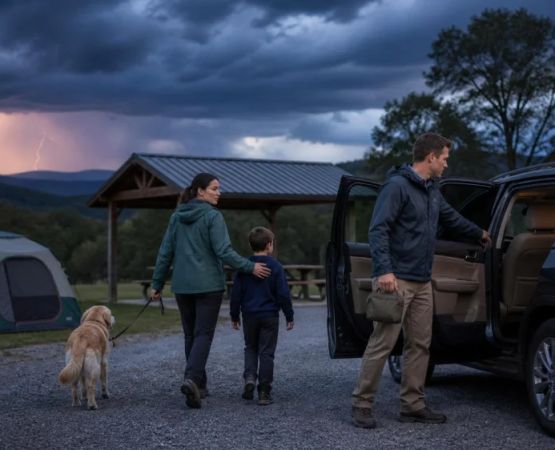 Camping Lightning Plan: Leave the Tent for Safe Shelter