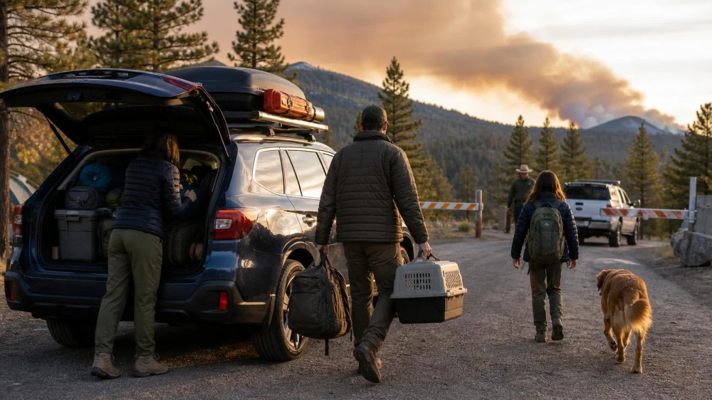 Wildfire Near Camp? Leave Early and Follow Official Evacuation Orders