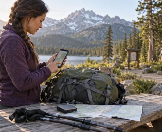 Campsite Map Screenshot: Route, Offline Access, and Backup