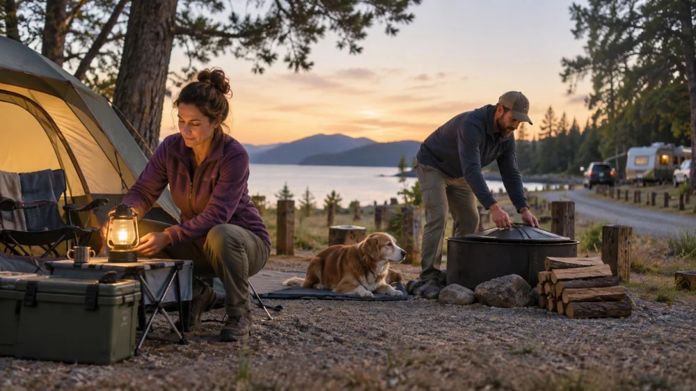 Camping Campsite Quiet Plan: Hours, Light, and Neighbours