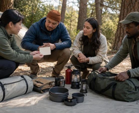 Camping Shared Gear Handoff: Assign, Inspect, and Confirm