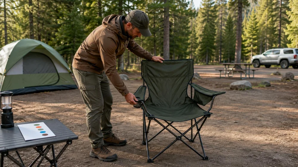 Camping Chair Check: Fabric, Joints, Ground, and Limits