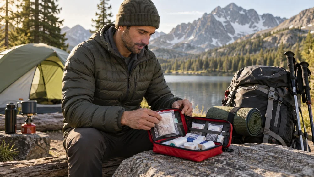 Camping First-Aid Kit: Trip, Group, Expiry, and Access