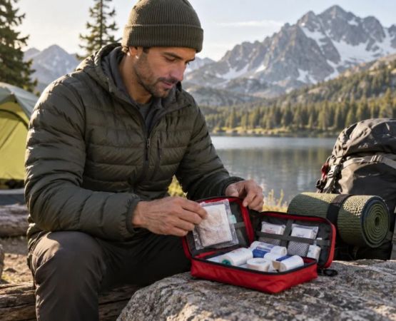 Camping First-Aid Kit: Trip, Group, Expiry, and Access