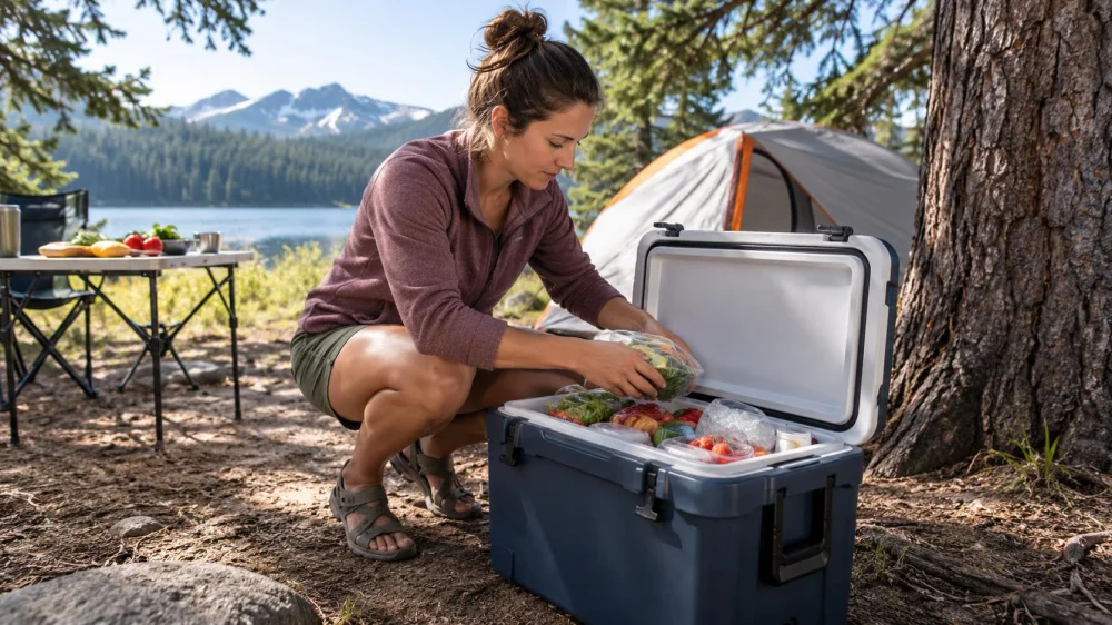 Camping Cooler Temperature: Ice, Shade, and Food Safety
