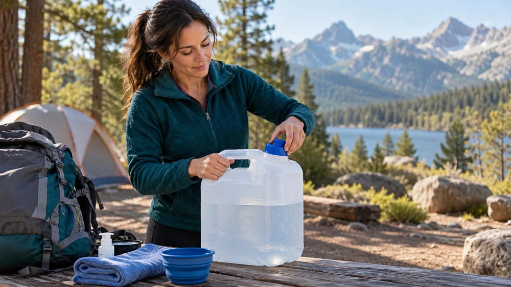 Camping Water Container Check: Seal, Handle, and Hygiene