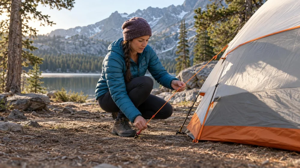 Tent Guyline Check: Tension, Visibility, and Trip Risk