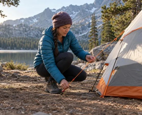 Tent Guyline Check: Tension, Visibility, and Trip Risk