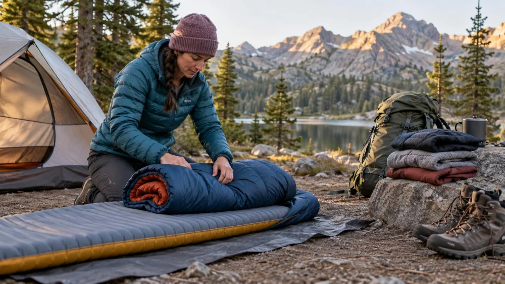 Camping Sleep System: Pad, Bag, Temperature, and Layers