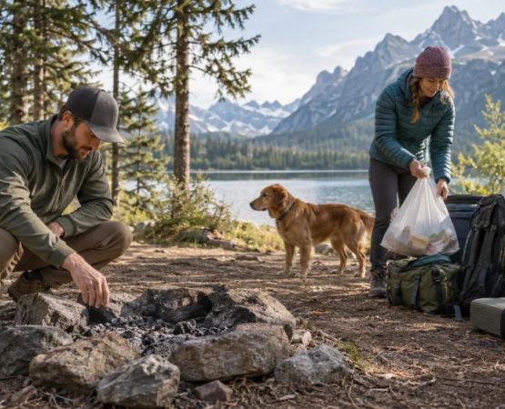 Camping Departure Check: Fire, Waste, Gear, and Route
