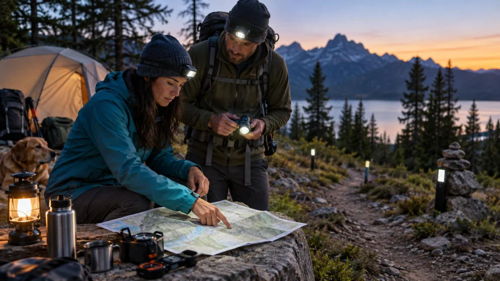 Camping Night Route Check: Markers, Light, and Turnaround